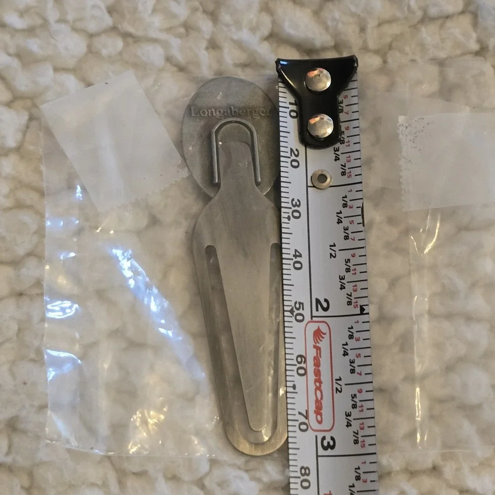Longaberger pewter bookmark